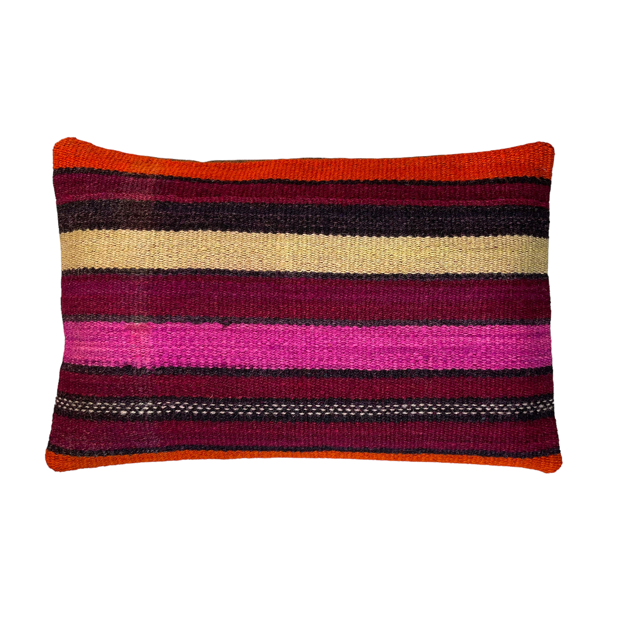 Vintage turkish kilim cushion cover, 30 x 50 cm