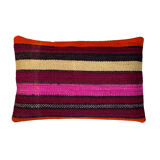 Vintage turkish kilim cushion cover, 30 x 50 cm