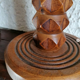 Pied de lampe en bois