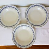 3 deep plates in ironstone Gien model Austerlitz 2106211