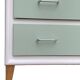Vintage 1950s compass foot chest of drawers