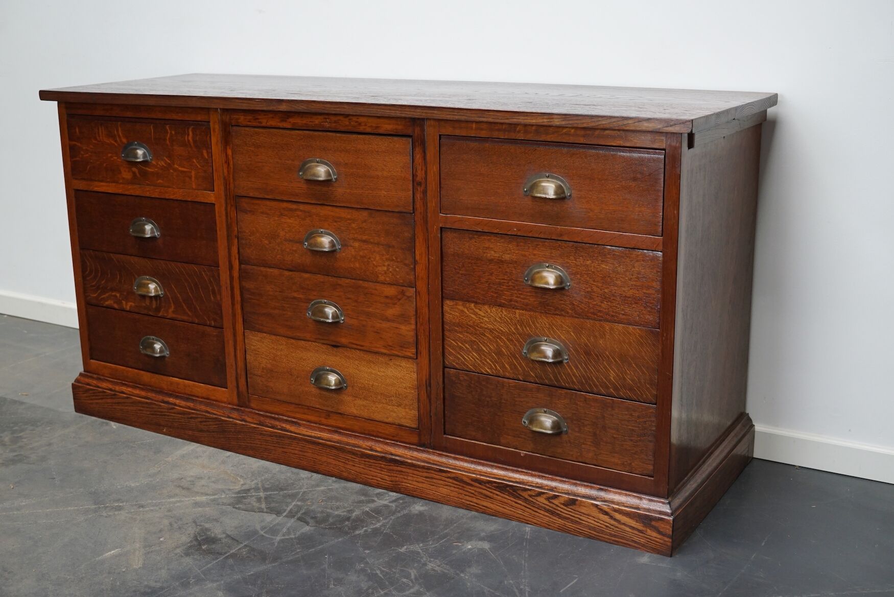 Dutch oak apothecary cabinet, 1930s