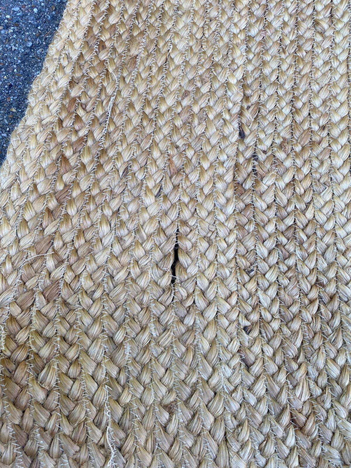 Tapis de jute scandinave rectangulaire naturel 160x230cm