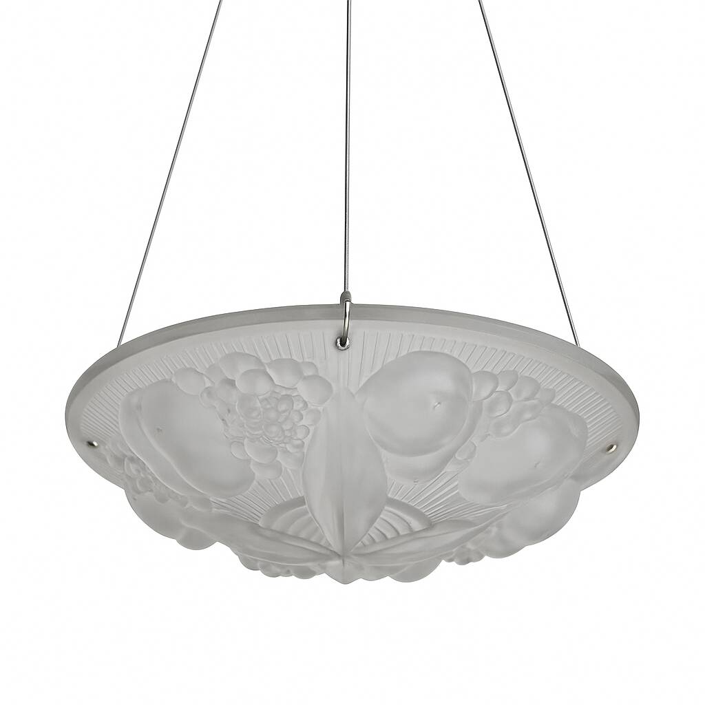 Art Deco pendant lamp by Muller Frères Lunéville – 1930s