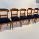 Biedermeier Chairs in Cherry Wood, Germany, 1830s, Set of 5