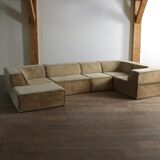 Canapé COR Trio en teddy beige par Team Form AG, années 1970.