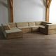 COR Trio sofa in beige teddy by Team Form AG, 1970s