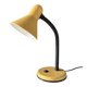 Vintage 1970s mustard yellow gooseneck desk lamp.