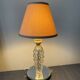 Old glass and mirror table lamp from the 1930s