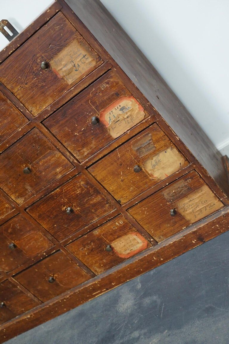 Apothecary furniture in Dutch pine 1920s