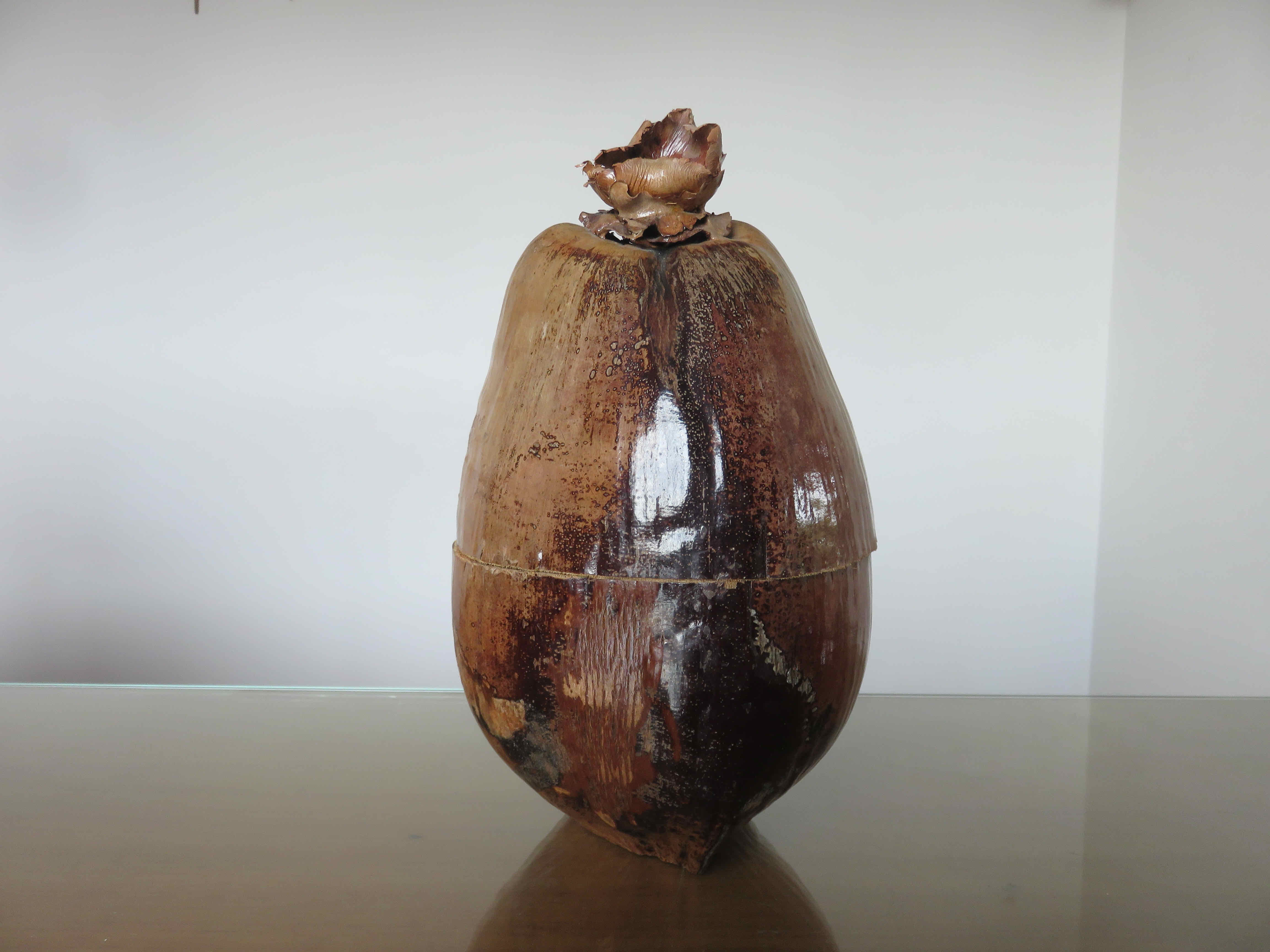 Naturalized coconut ice bucket 1970