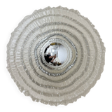 Applique murale en verre glacé épais et structuré, montage encastré, par Peill & Putzler, 1970