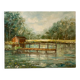 Vintage landscape oil on canvas