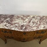 Louis XV style inlaid chest of drawers