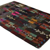 Turkish Anatolian Handmade Vintage Area Kilim Rug 286 cm x 188 cm
