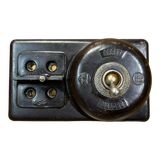 Interrupteur bakelite , années 50, avec portes fusibles