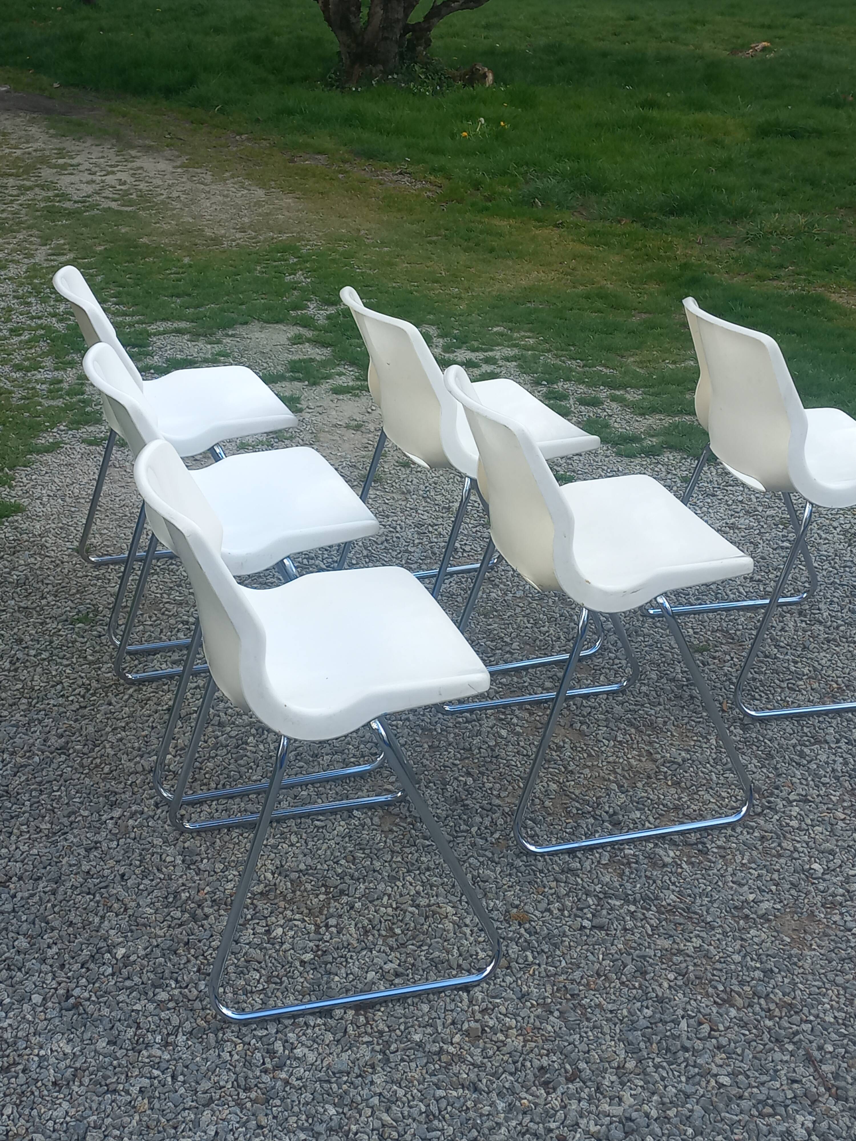 Set of 6 chairs designed by Svante Schöblom Overman, 1970s Sweden