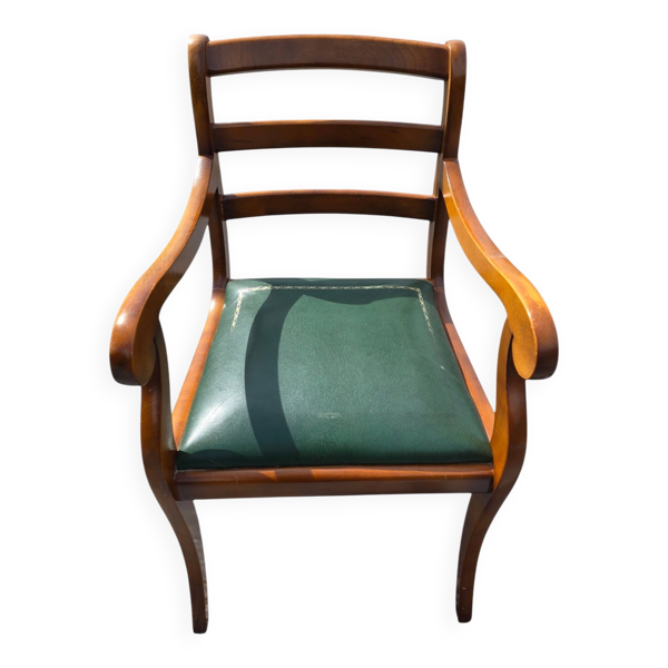 Fauteuil de bureau en merisier massif