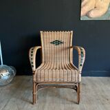 Wicker armchair