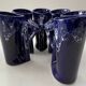 Ceramic orangeade service in ultramarine blue, workshop 59 - Vallauris