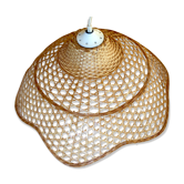 Plafonnier/suspension vintage en rotin