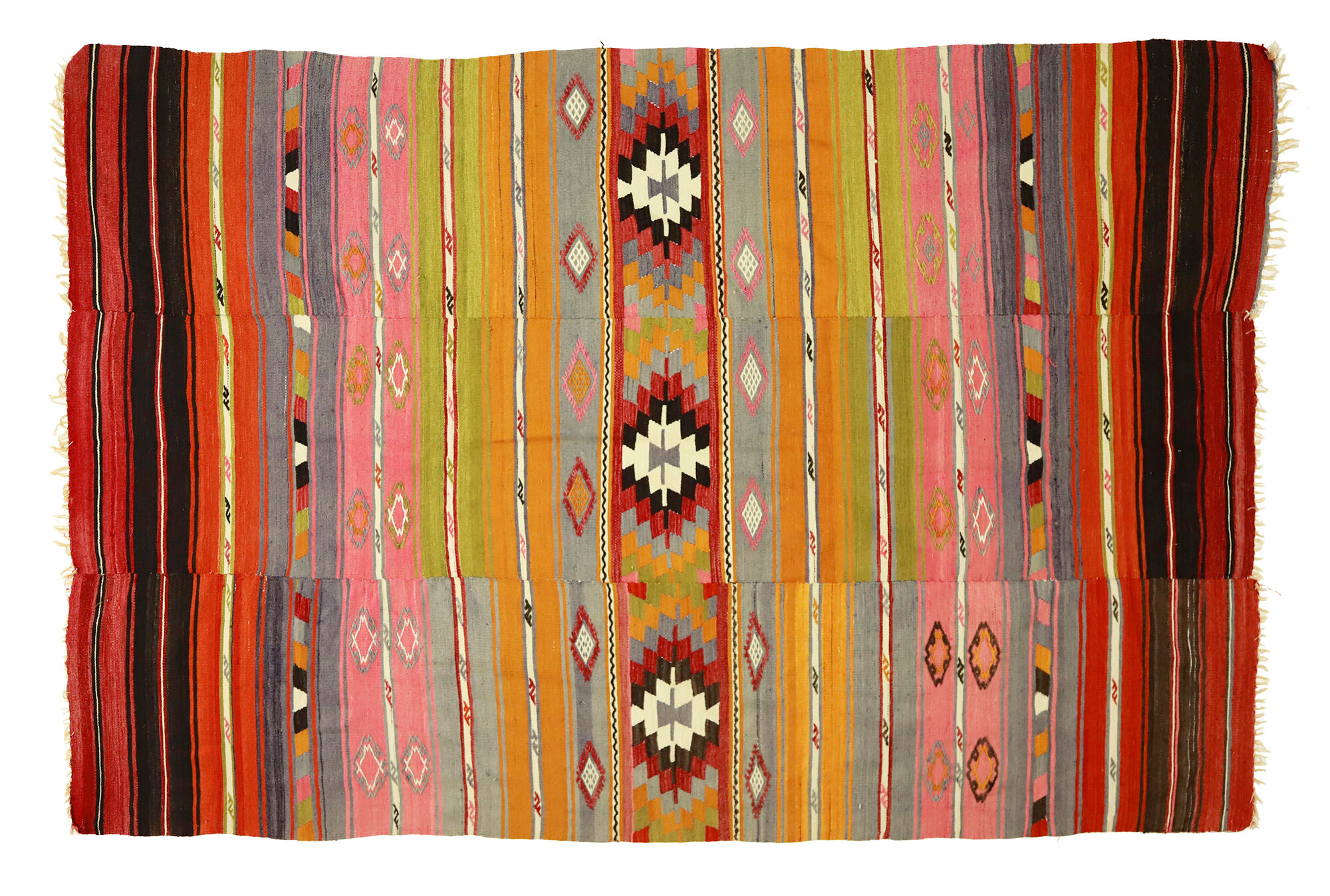 Tapis kilim artisanal anatolien 245 cm x 173 cm