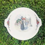 Sarreguemines serving dish - Alsatian decoration