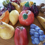 Vintage slurry ceramic fruit lot