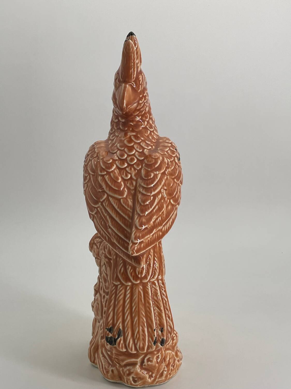 Vintage ceramic sculpture Parrot