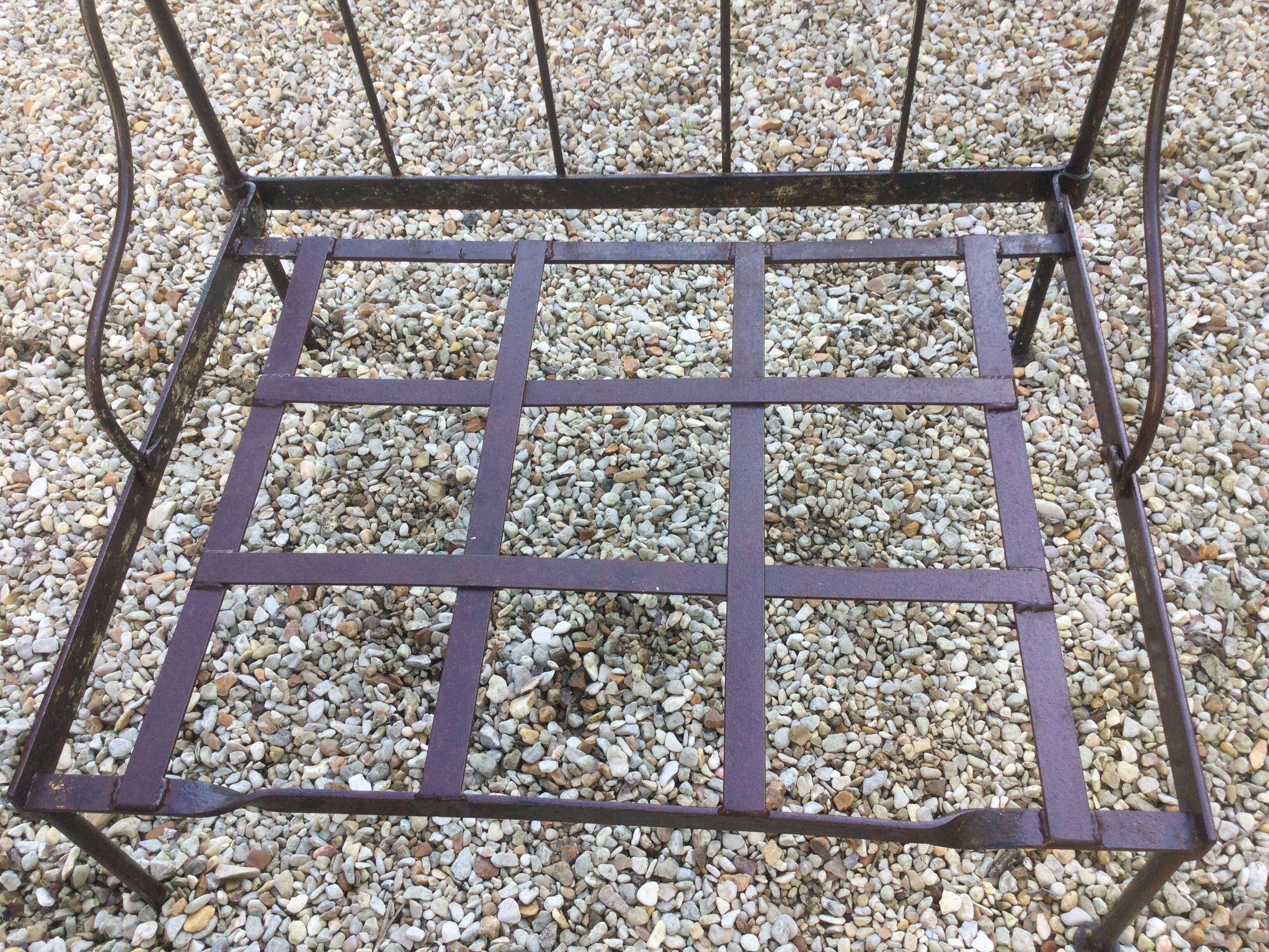 Set of 2 iron garden chairs