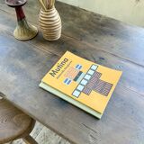 1950s oak farmhouse table with spindle legs