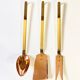 Copper and brass kitchen utensils