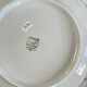 6 antique Lamotte porcelain dinner plates from Sologne with gilding