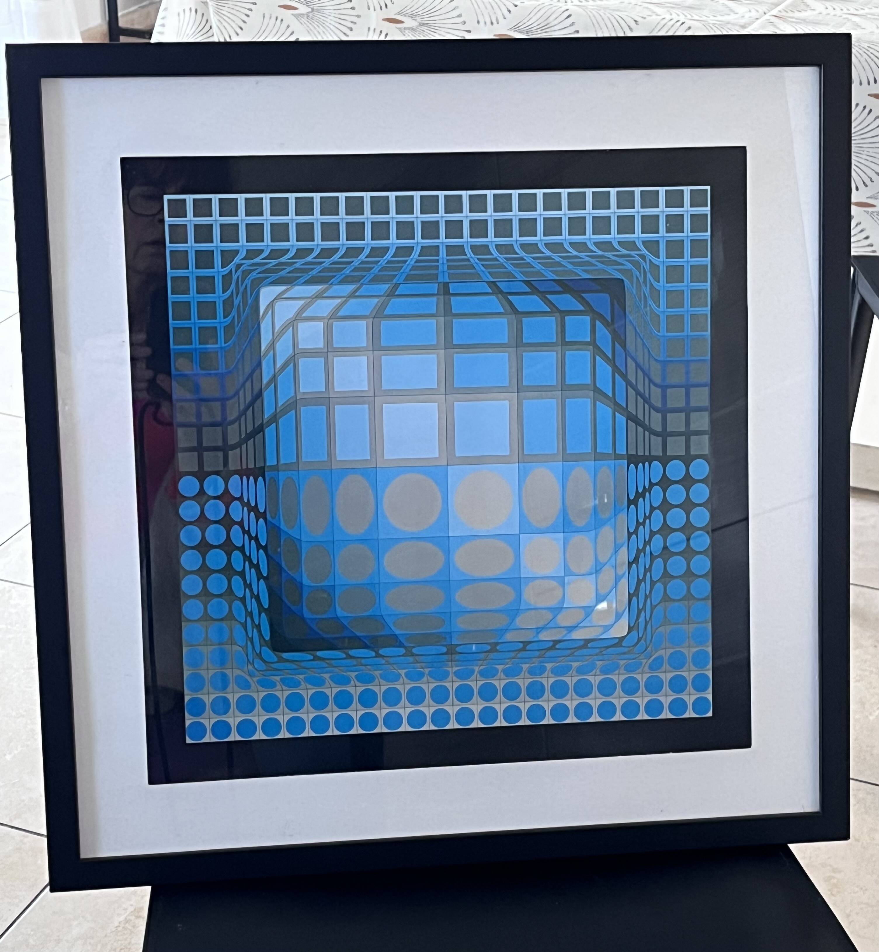 Victor Vasarely KOSKA-REV 100x100 Editions du Griffon vintage Op Art