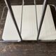 Desserte blanche design italien table d'appoint 1970