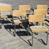 Set of 6 Marcel Breuer S64 armchairs for Thonet 1950