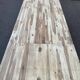 Large extendable Scandinavian dining table made of stripped solid acacia 160-26