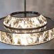 Lustre soucoupe en cristal par Kinkeldey, Autriche vers 1970