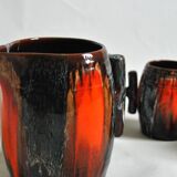 Ceramic orangeade service Vallauris 1950, vintage France
