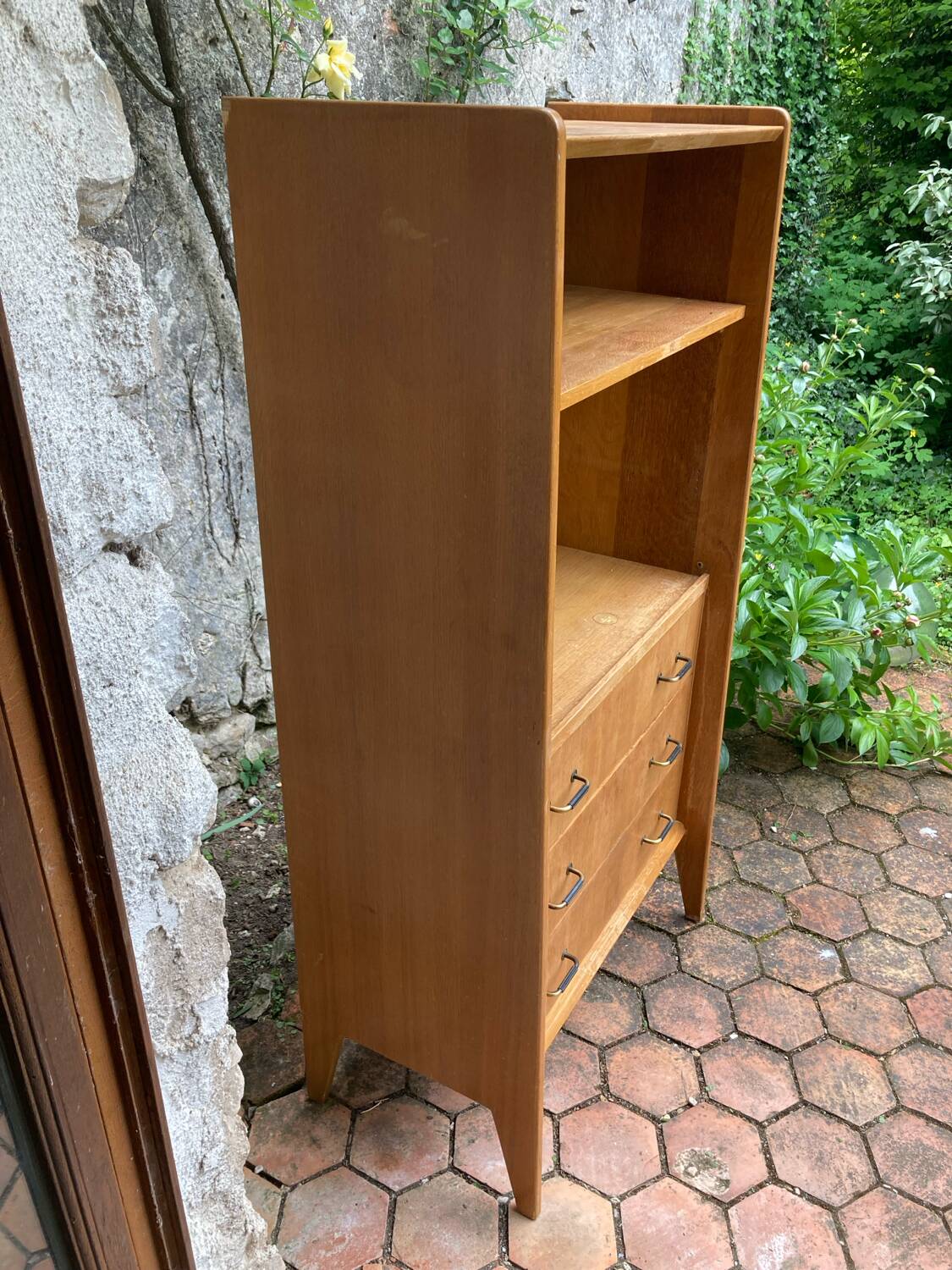 Vintage bookcase shelf