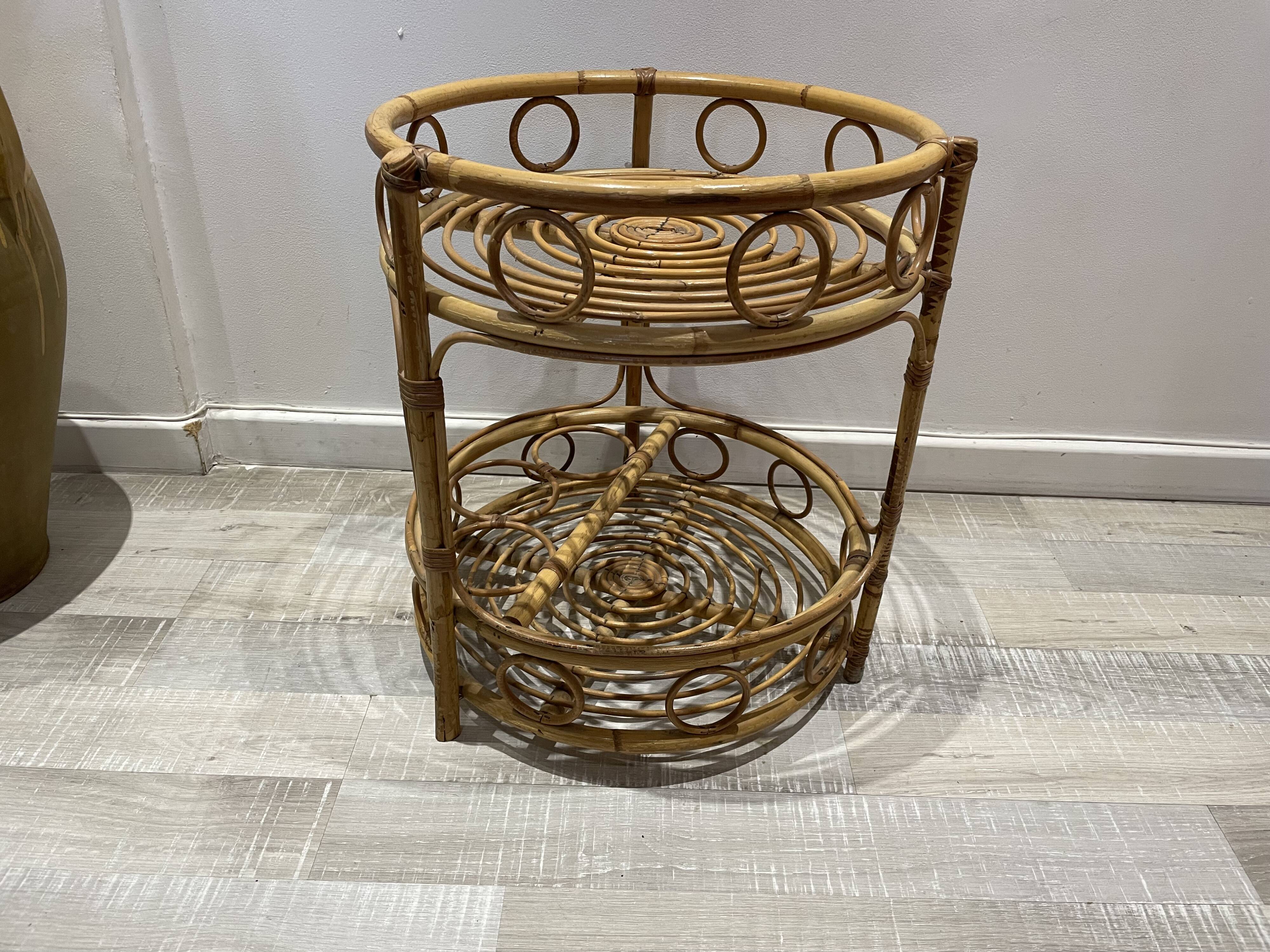 70s rattan bar