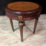 Pair of Louis XVI style stools with caned seats.