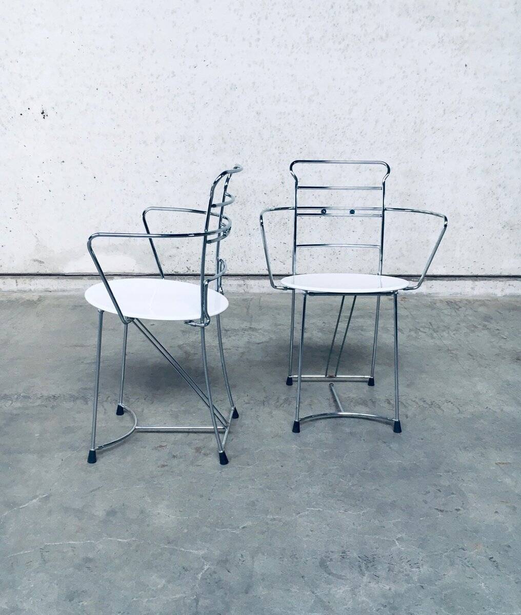 Set of Postmodern Eridiana Dining Chairs by Antonio Citterio for Xilitalia, 1980s