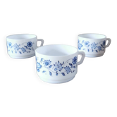 Set of 3 large vintage cups