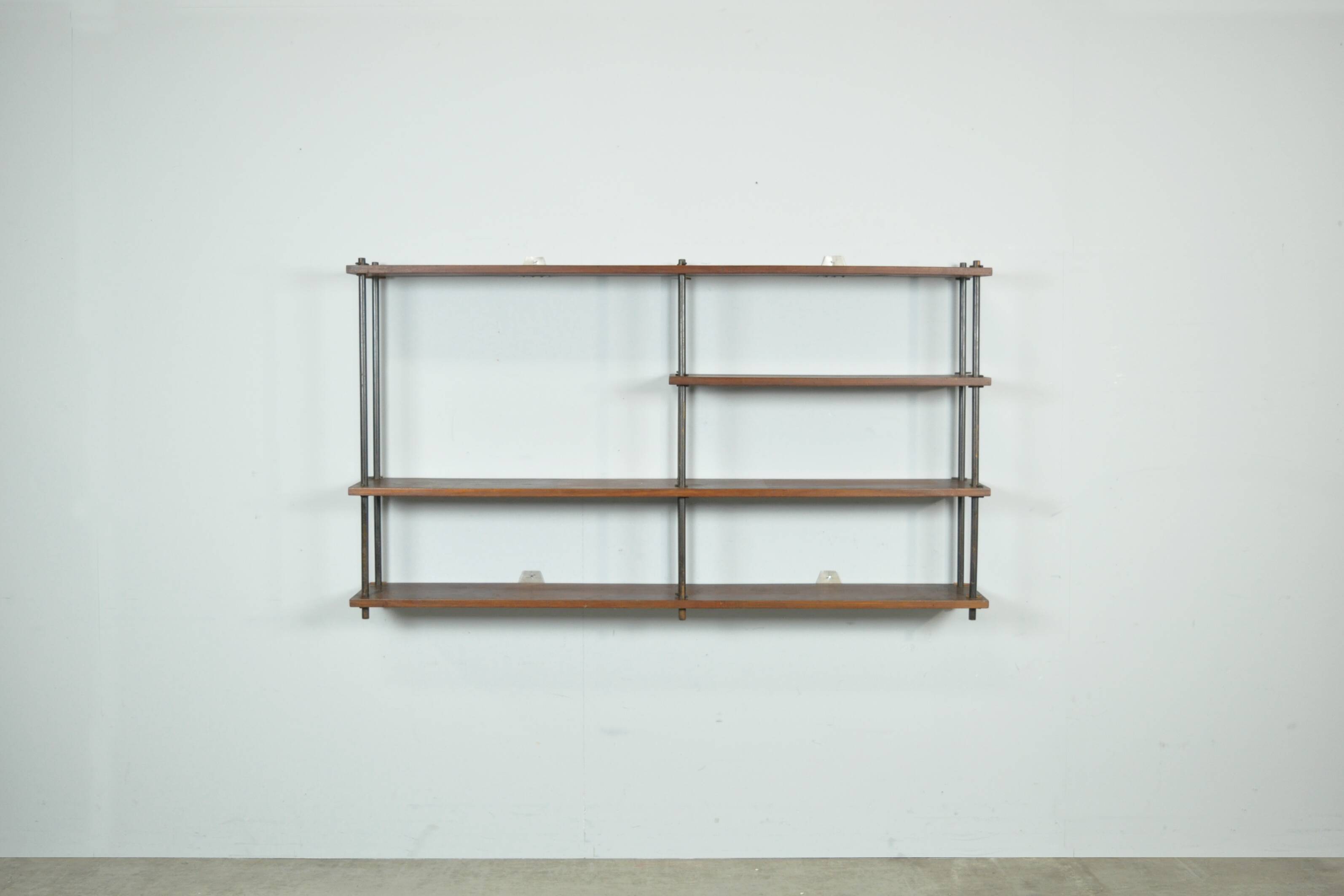 Étagère murale en bois vintage, Pays-Bas 1970