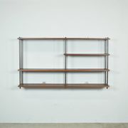 Hanging vintage wooden stick cabinet, Netherlands 1970