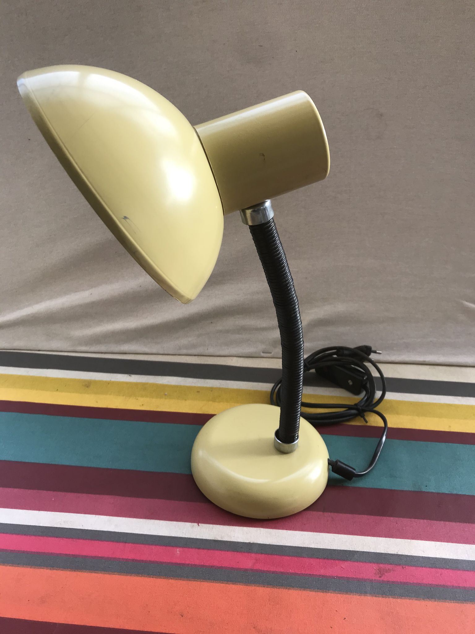 Lampe d'atelier beige, années 70