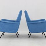 1960s Pair of Restored Italian Armchairs