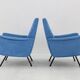 1960s Pair of Restored Italian Armchairs