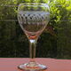 Lot de 5 verres anciens en verre frise gravée